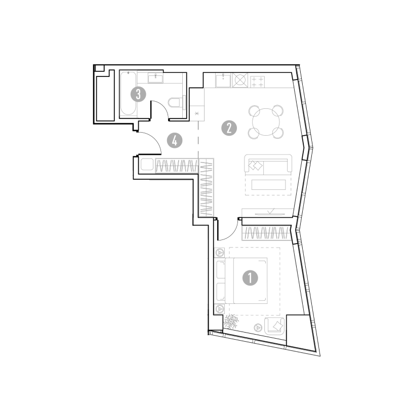 2 ккв (Евро) 46,3 м²