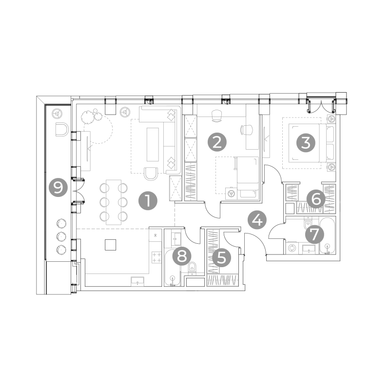 3 ккв (Евро) 98,7 м²