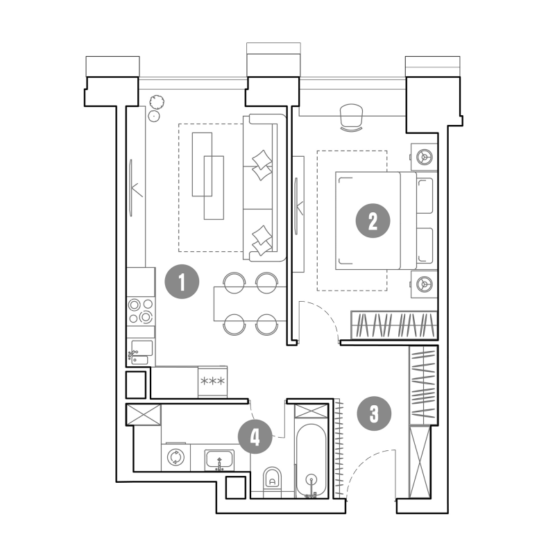 2 ккв (Евро) 49,1 м²