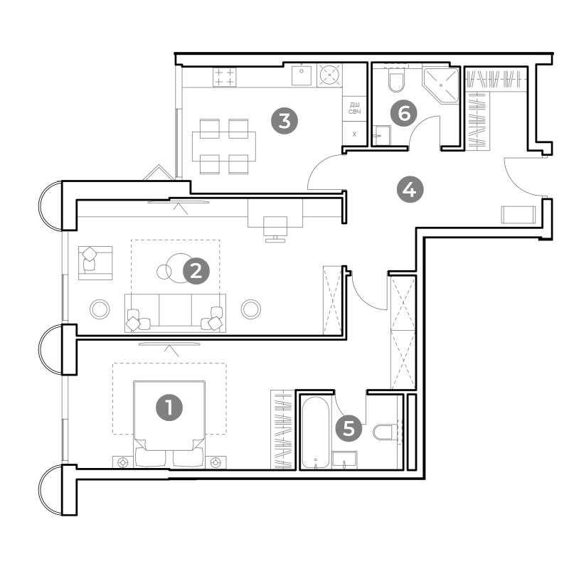 2 ккв 77,7 м²