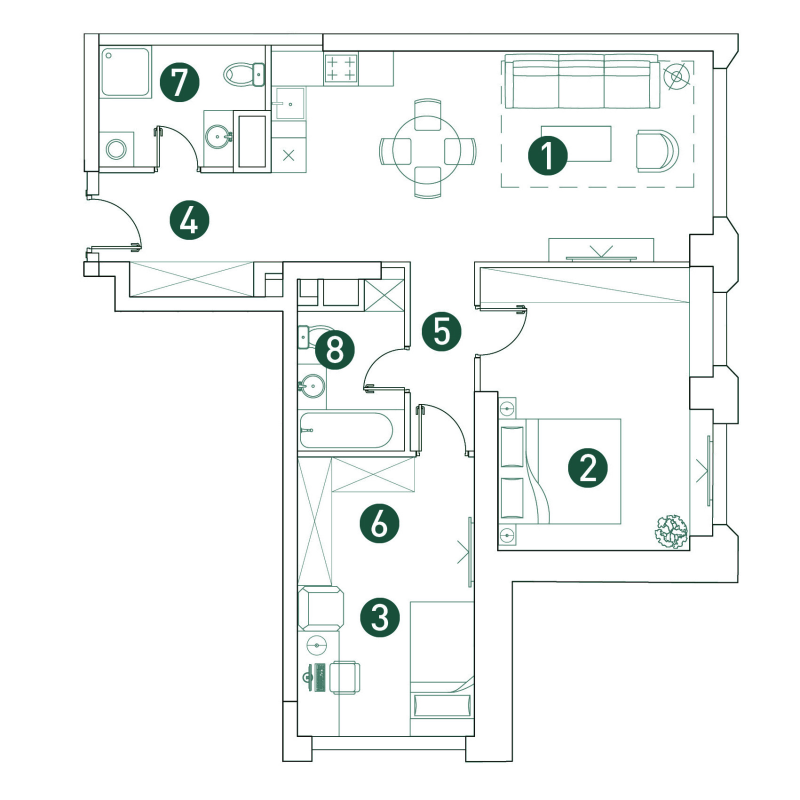 3 ккв (Евро) 79,5 м²