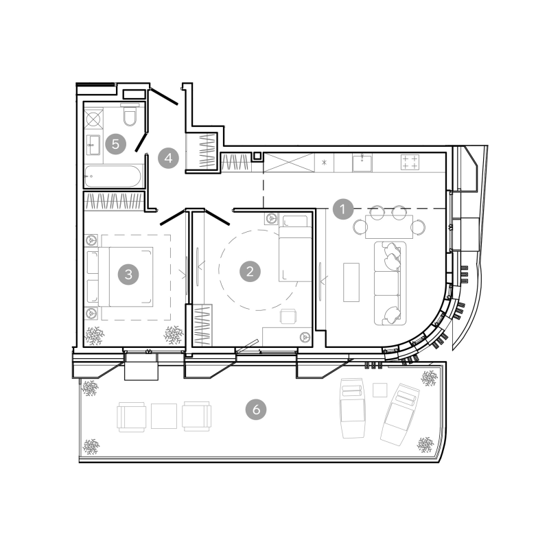 3 ккв (Евро) 75,9 м²