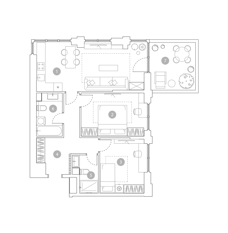 3 ккв (Евро) 74,9 м²
