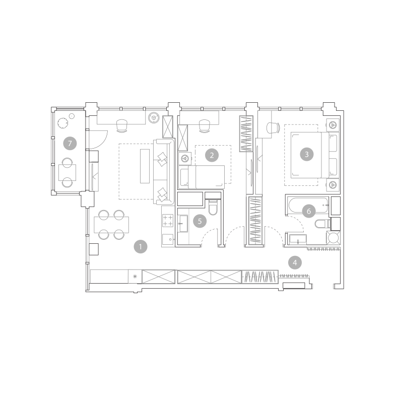 3 ккв (Евро) 79,7 м²