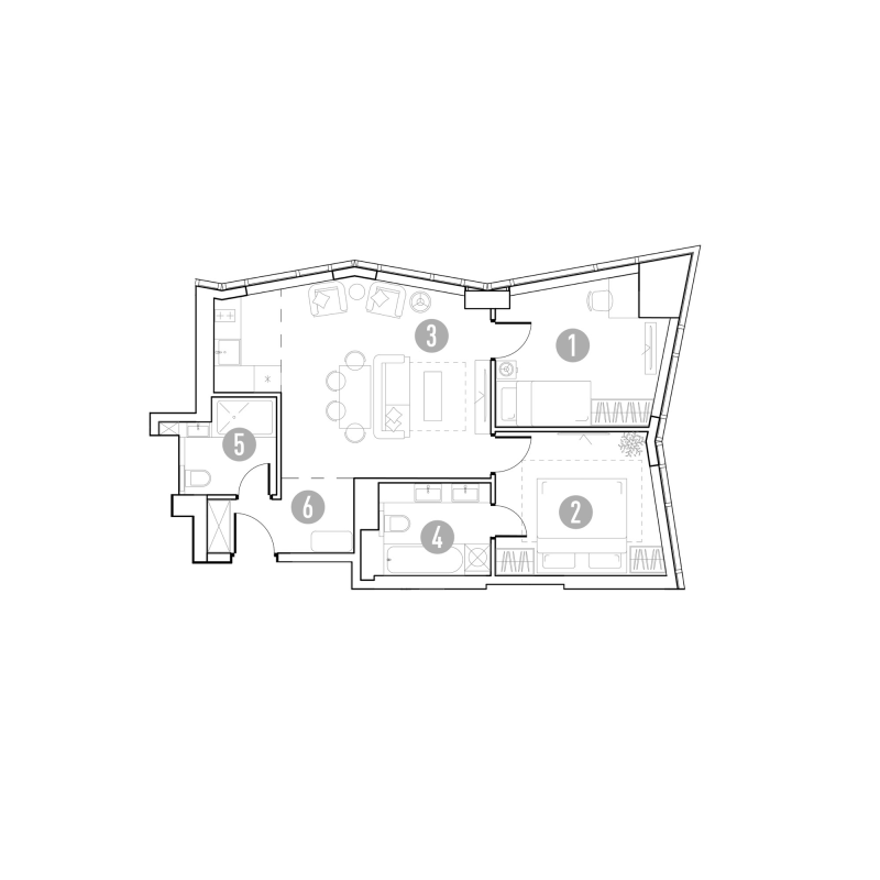 3 ккв (Евро) 61,1 м²