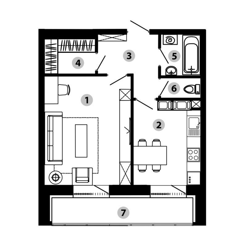 1 ккв 45,2 м²