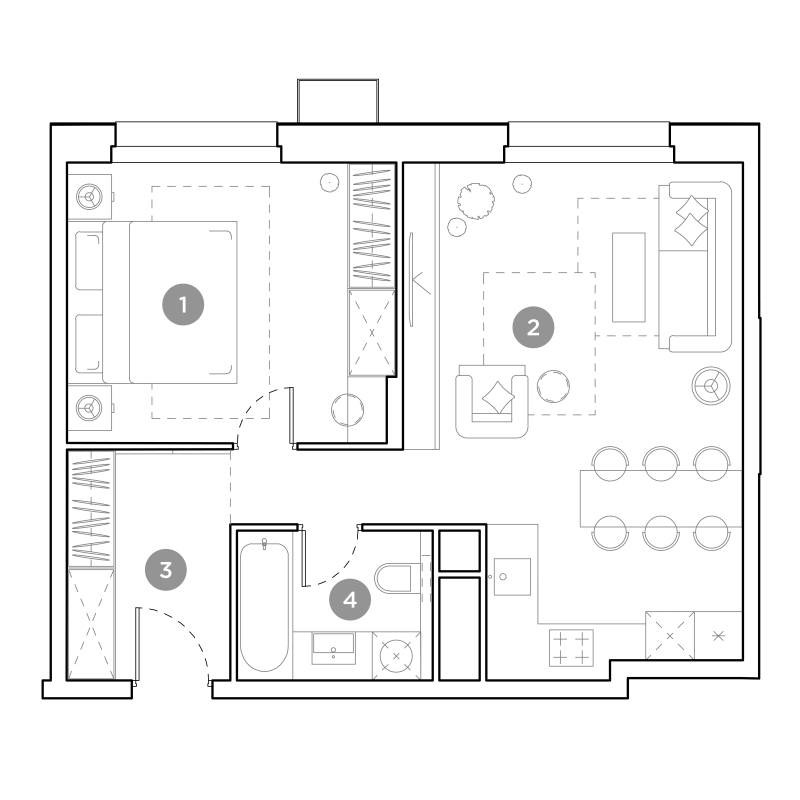 2 ккв (Евро) 50,7 м²