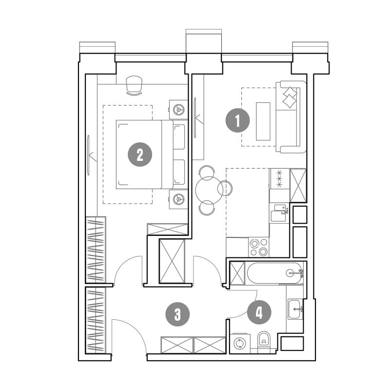 2 ккв (Евро) 50,8 м²