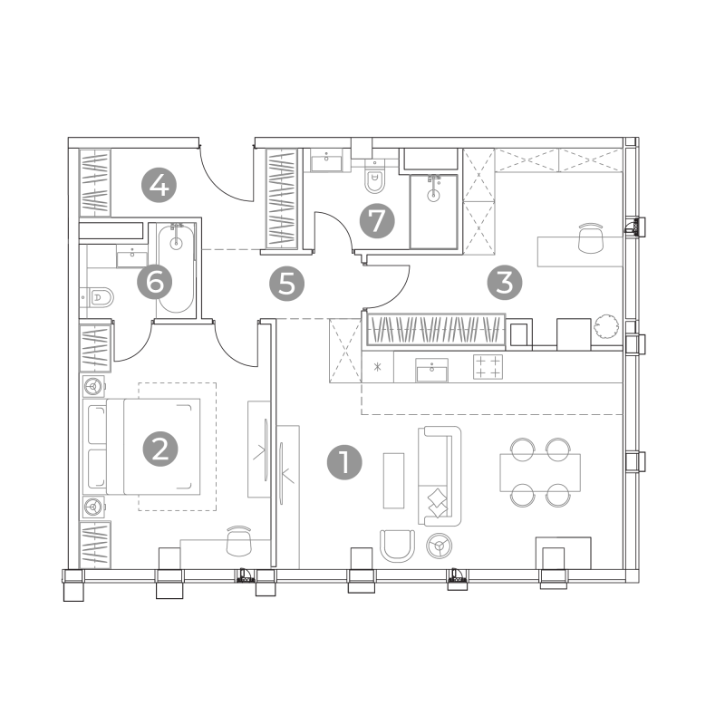 3 ккв (Евро) 75,6 м²