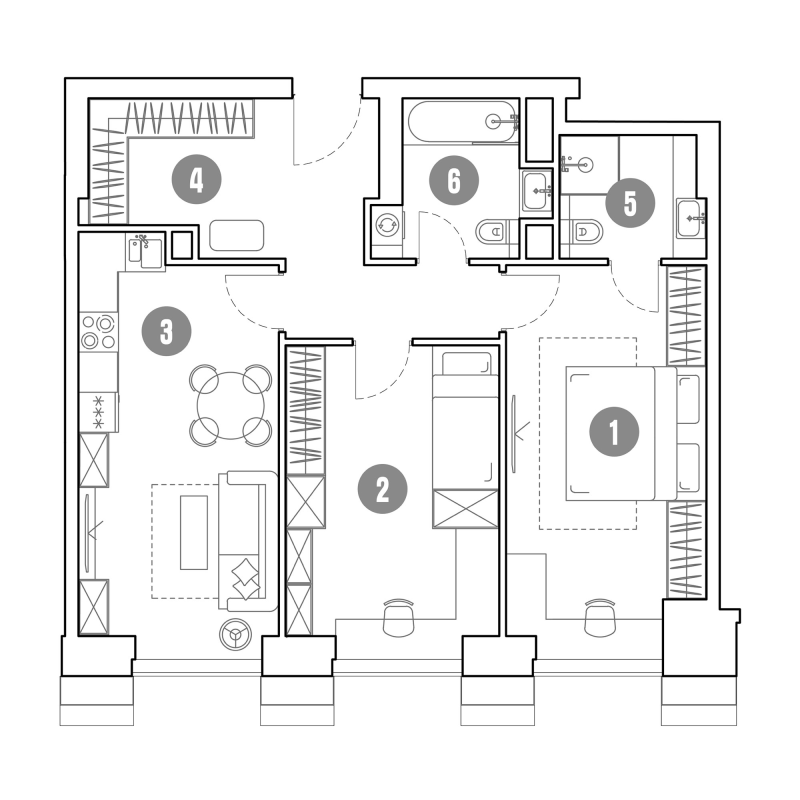 2 ккв 71,6 м²