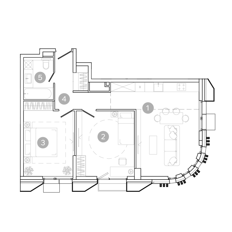 3 ккв (Евро) 67,8 м²