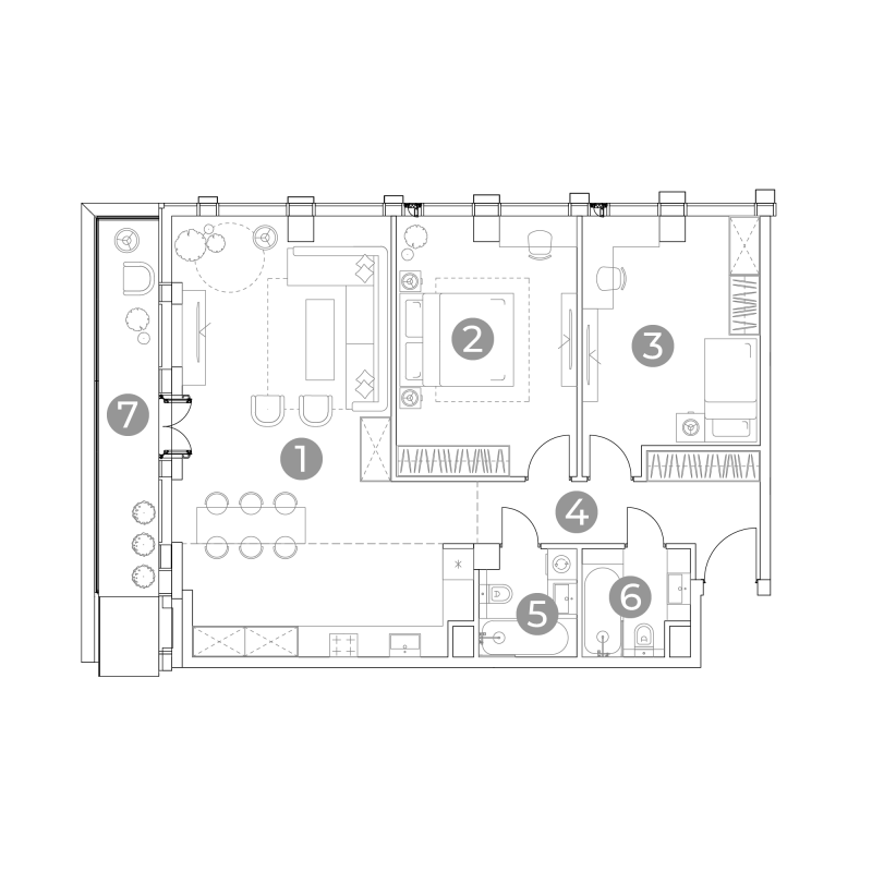 3 ккв (Евро) 97,8 м²