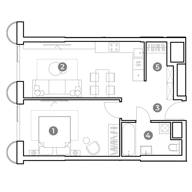 2 ккв (Евро) 48,1 м²
