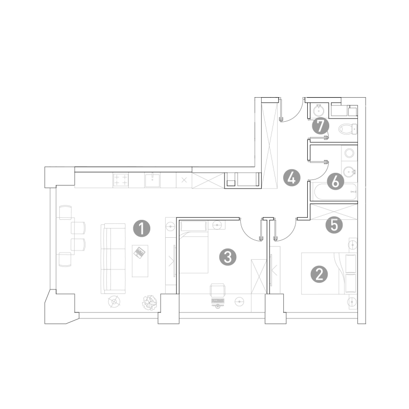 3 ккв (Евро) 64,8 м²