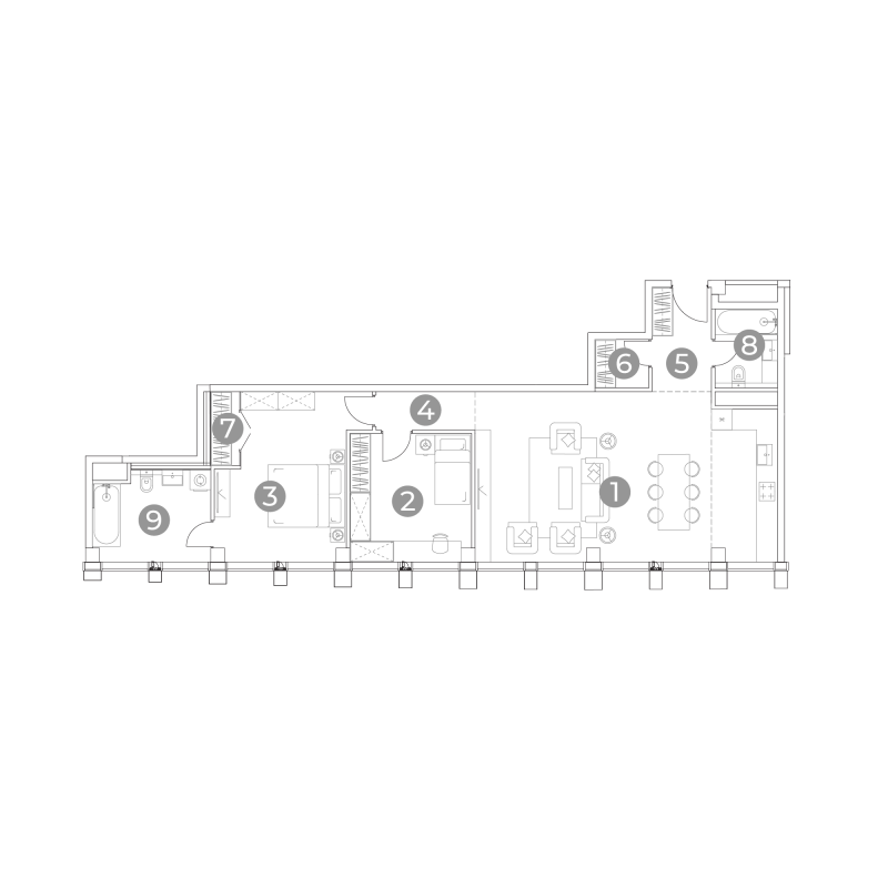 3 ккв (Евро) 96,5 м²
