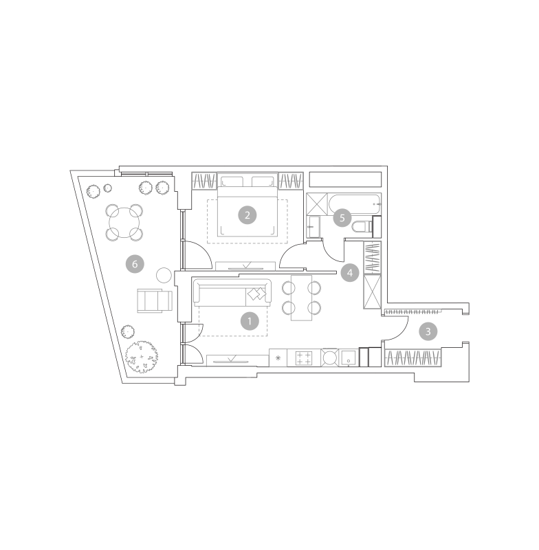 2 ккв (Евро) 48,2 м²