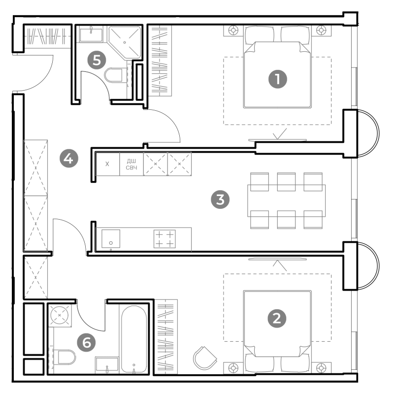 2 ккв 67,7 м²