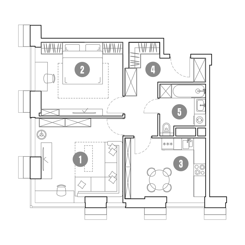2 ккв 62,1 м²