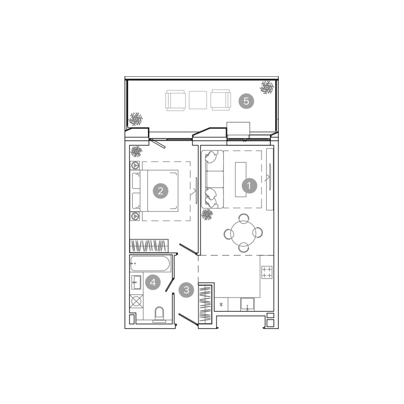 2 ккв (Евро) 50 м²