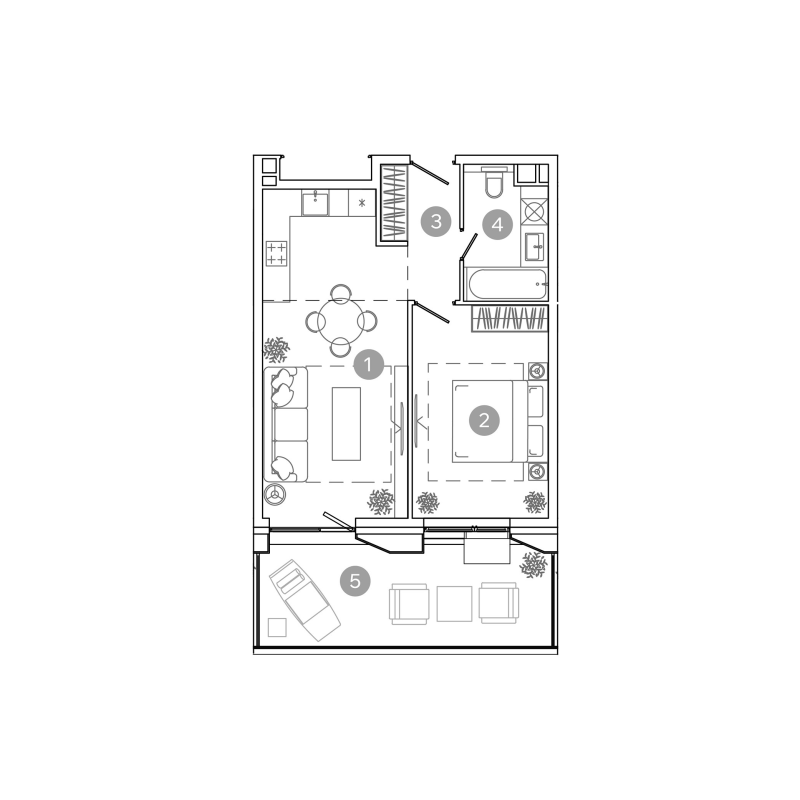 2 ккв (Евро) 50,2 м²