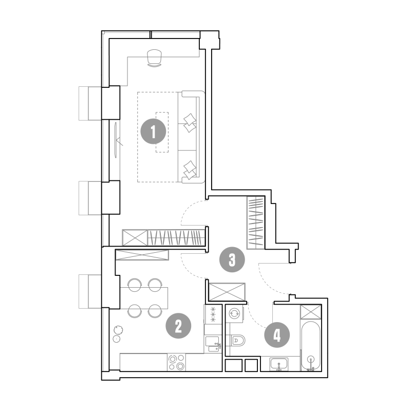 1 ккв 47,9 м²