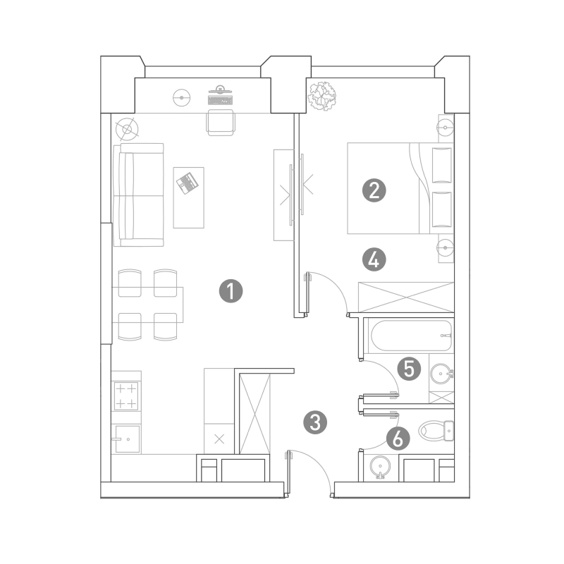 2 ккв (Евро) 50,2 м²
