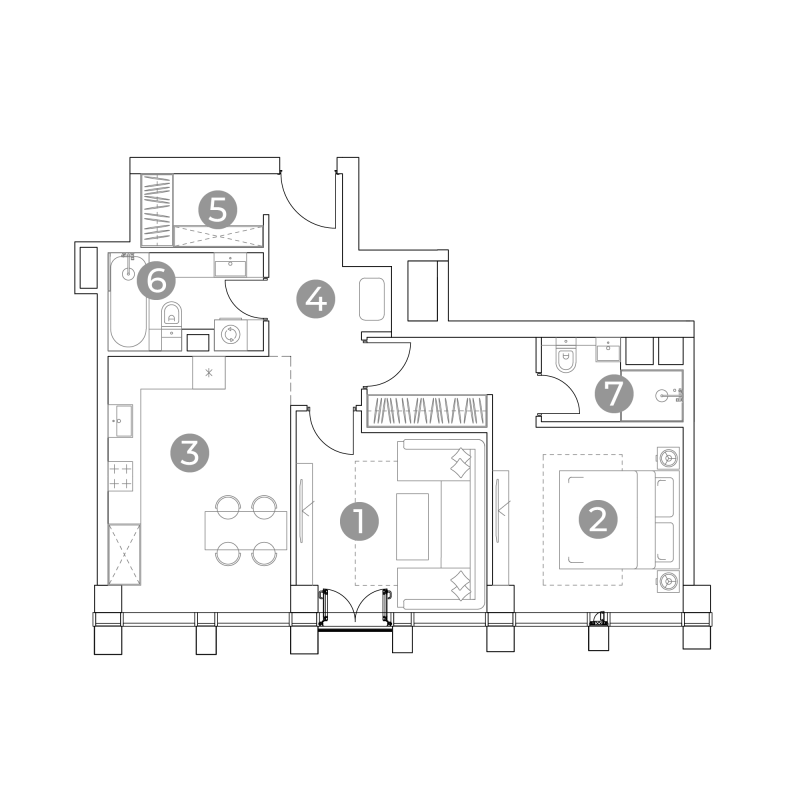 2 ккв 62,3 м²