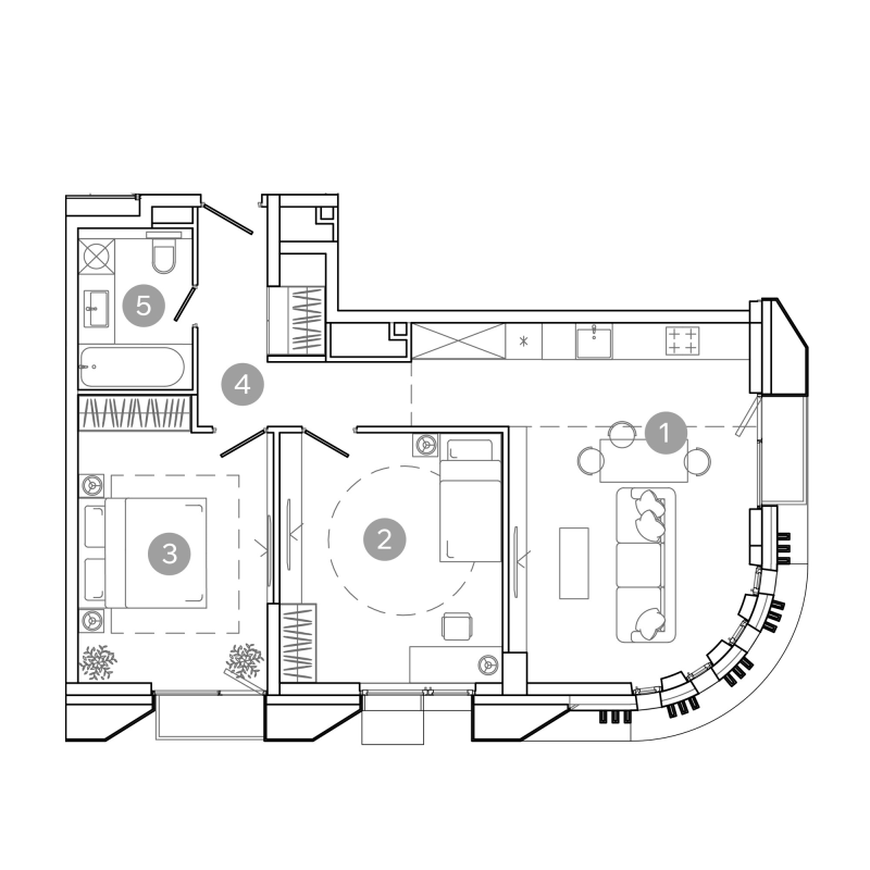3 ккв (Евро) 67,8 м²