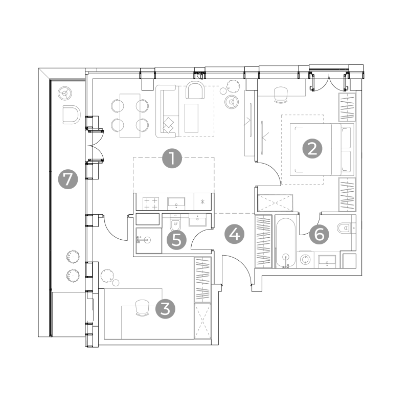 3 ккв (Евро) 78,1 м²