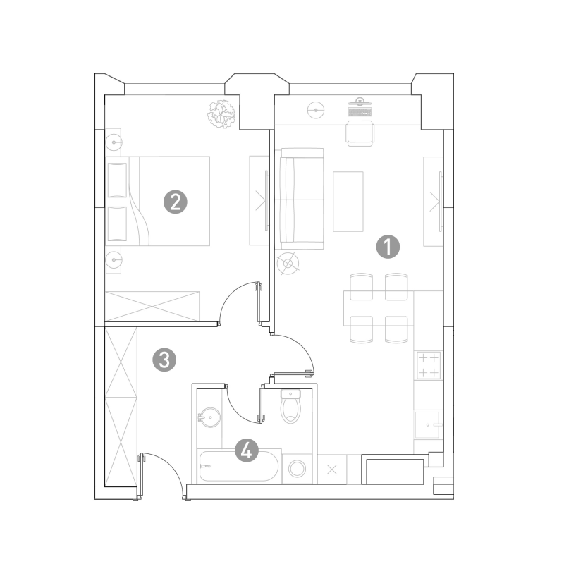 2 ккв (Евро) 50,4 м²