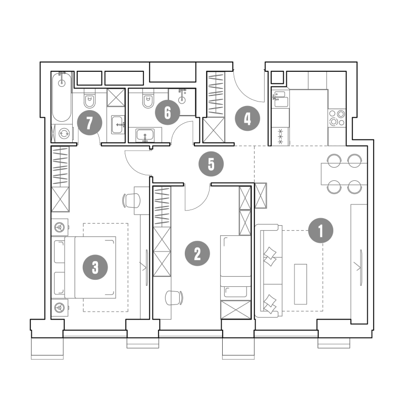 3 ккв (Евро) 78,4 м²