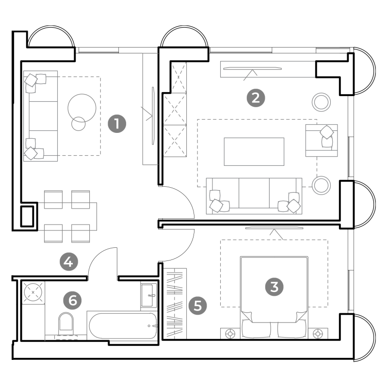 3 ккв (Евро) 68,1 м²
