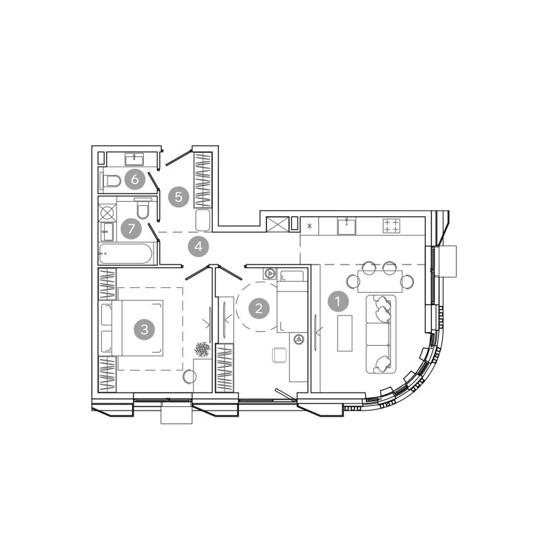 3 ккв (Евро) 62,9 м²