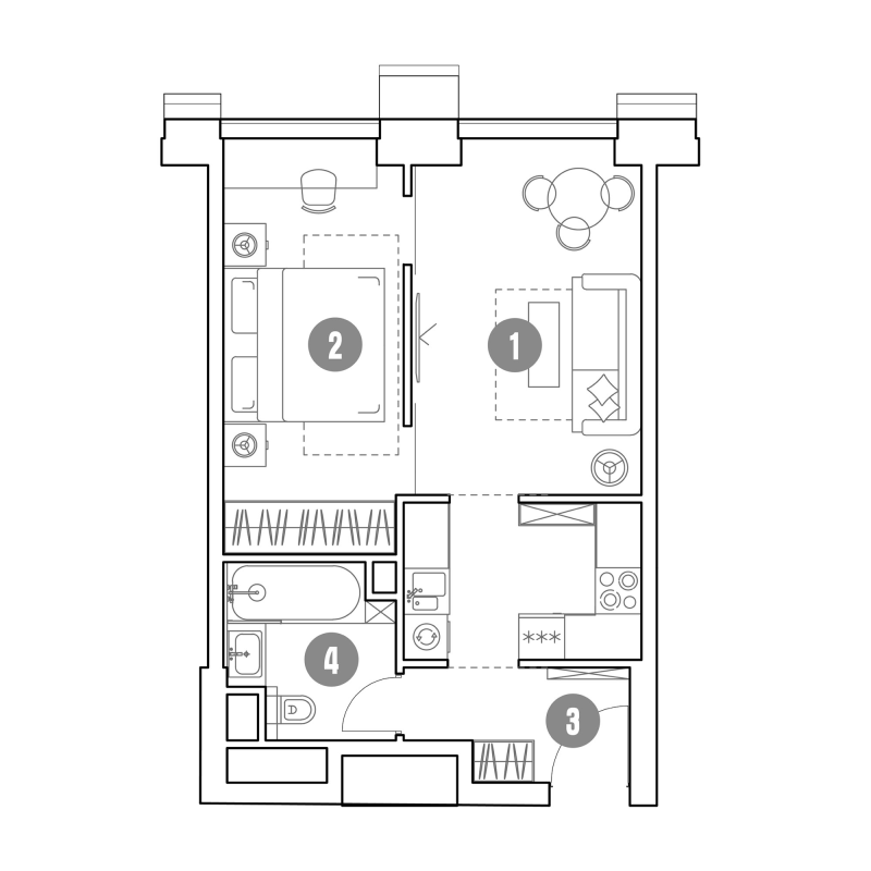2 ккв (Евро) 41,9 м²