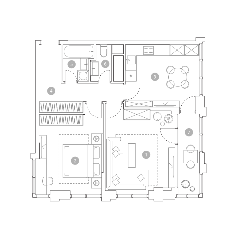 2 ккв 64,1 м²