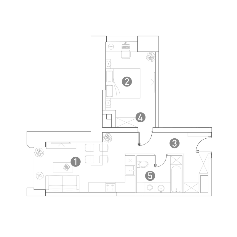 2 ккв (Евро) 48,7 м²