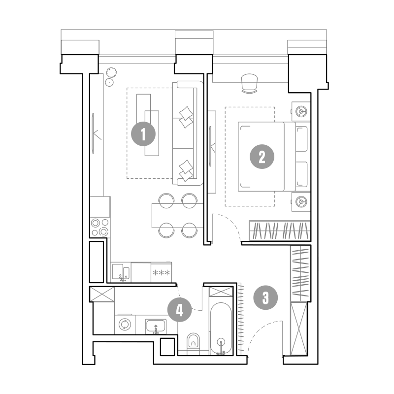 2 ккв (Евро) 49,8 м²