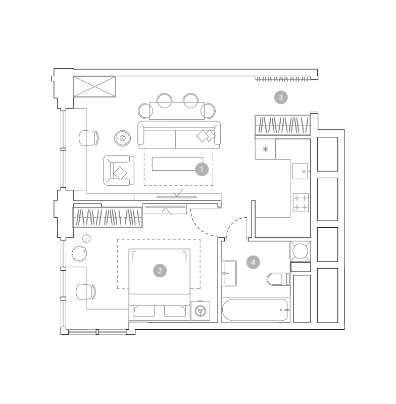 2 ккв (Евро) 49,8 м²