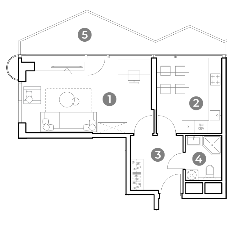 1 ккв 52,6 м²