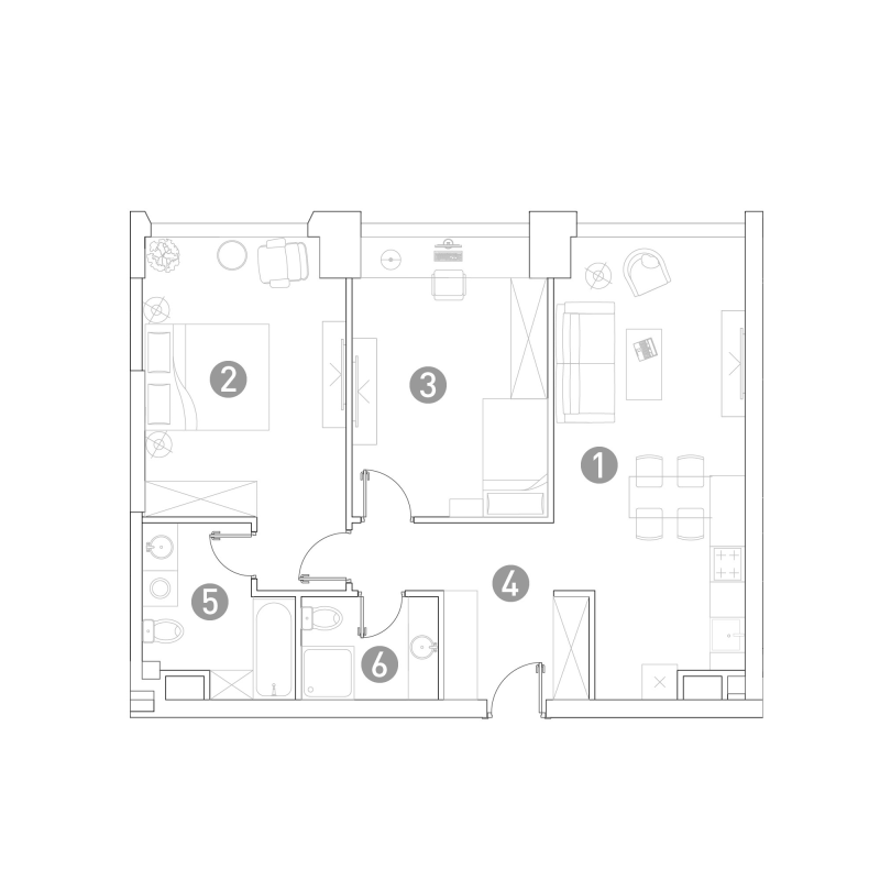 3 ккв (Евро) 75,3 м²