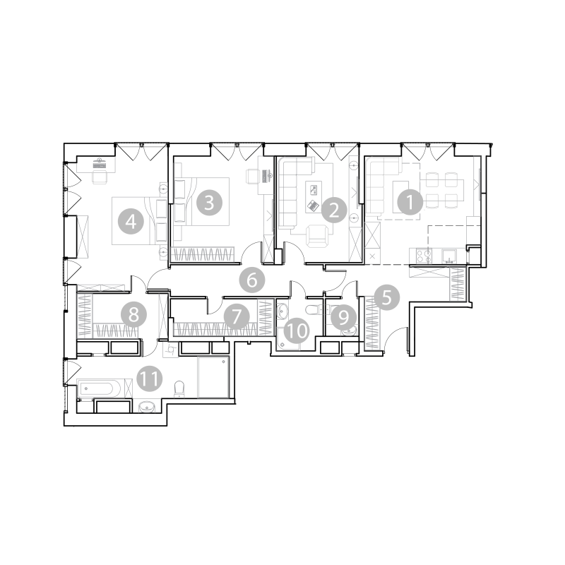 4 ккв (Евро) 111,7 м²