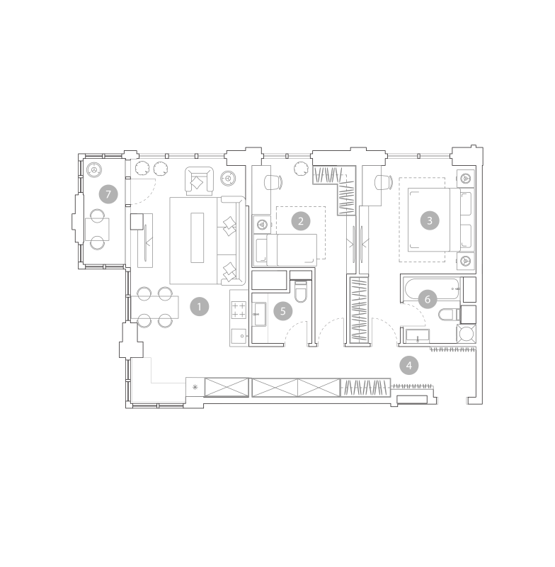 3 ккв (Евро) 78,1 м²
