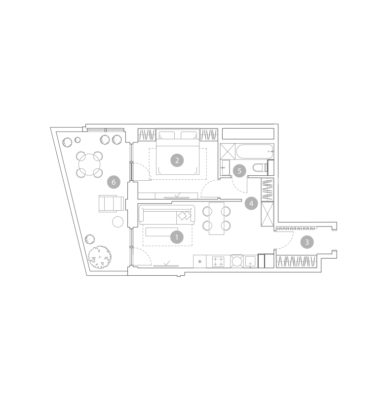 2 ккв (Евро) 48,6 м²