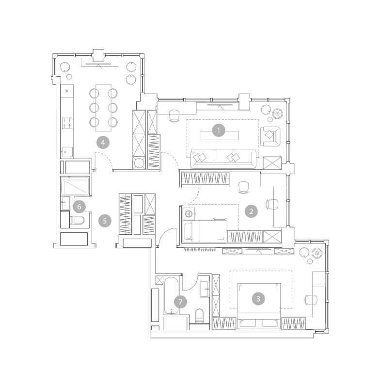 3 ккв 98,5 м²