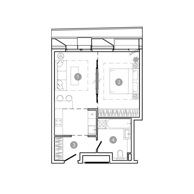 2 ккв (Евро) 43,5 м²