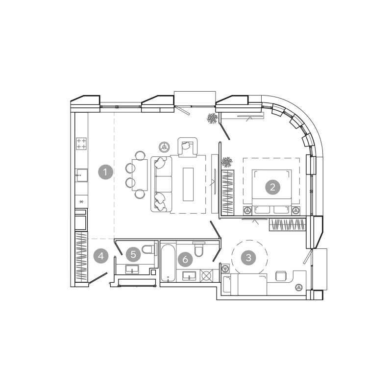 3 ккв (Евро) 80,1 м²