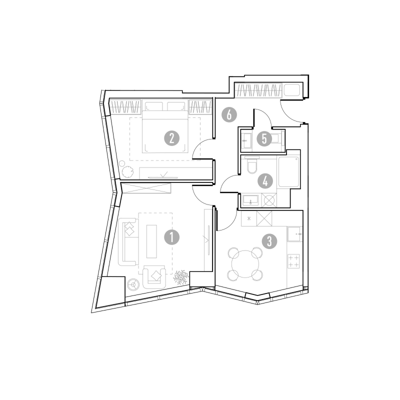 2 ккв 53,6 м²