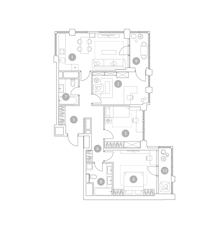 4 ккв (Евро) 99,6 м²