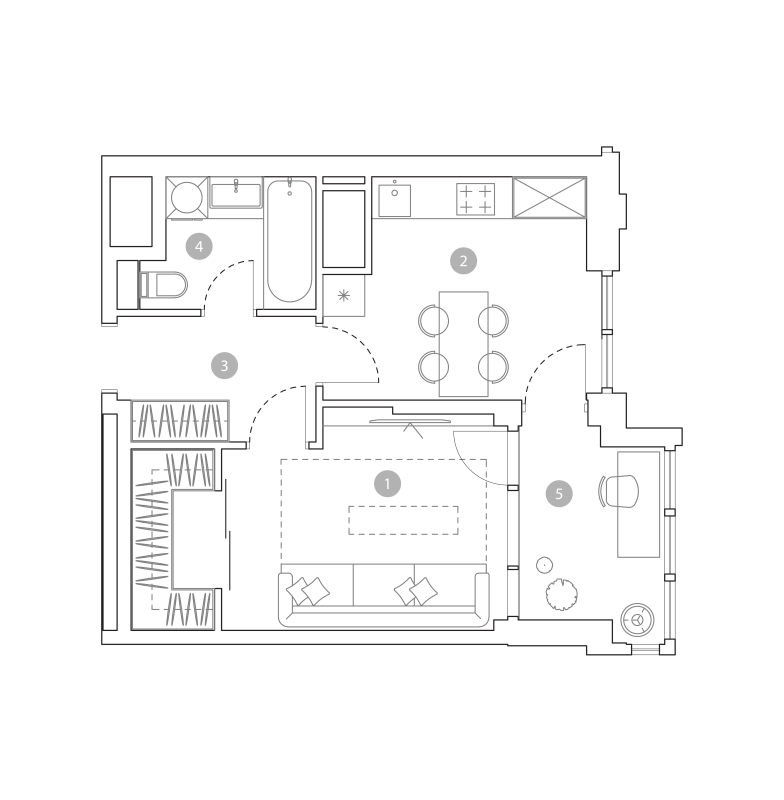 1 ккв 39,3 м²