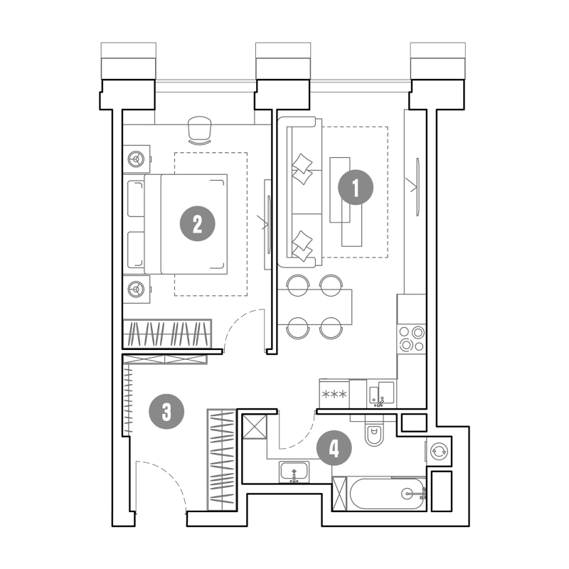 2 ккв (Евро) 48,2 м²